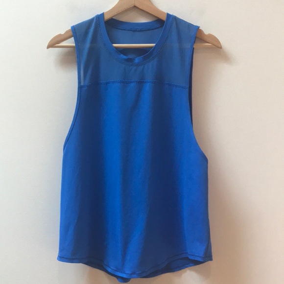 lululemon athletica Tops - Lululemon Blue Muscle-Style Tank